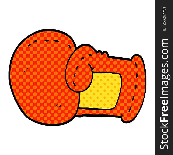 cartoon doodle boxing glove