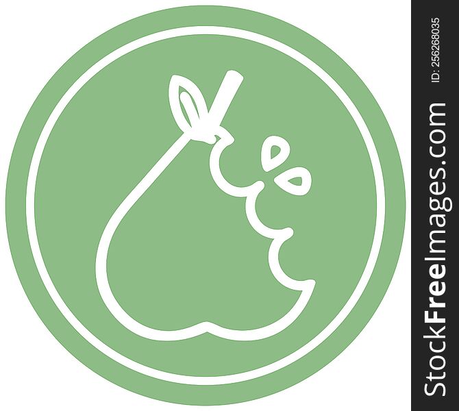 Juicy Pear Circular Icon