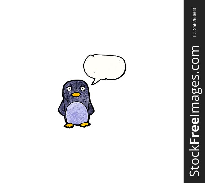 cartoon penguin