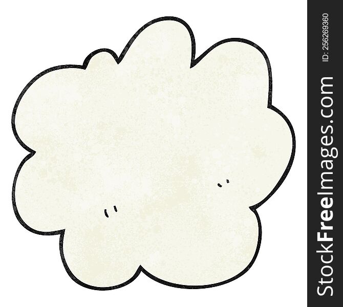 Textured Cartoon Decorative Cloud Element