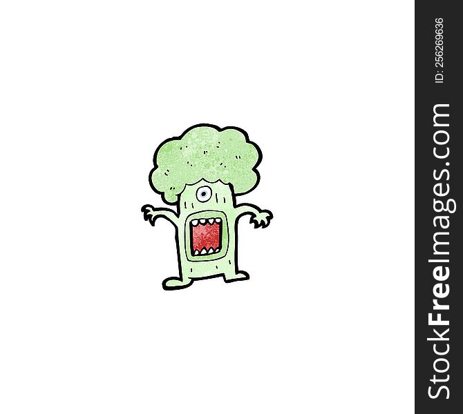 Cartoon Monster Brocolli