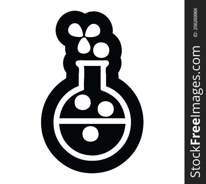 science experiment icon symbol