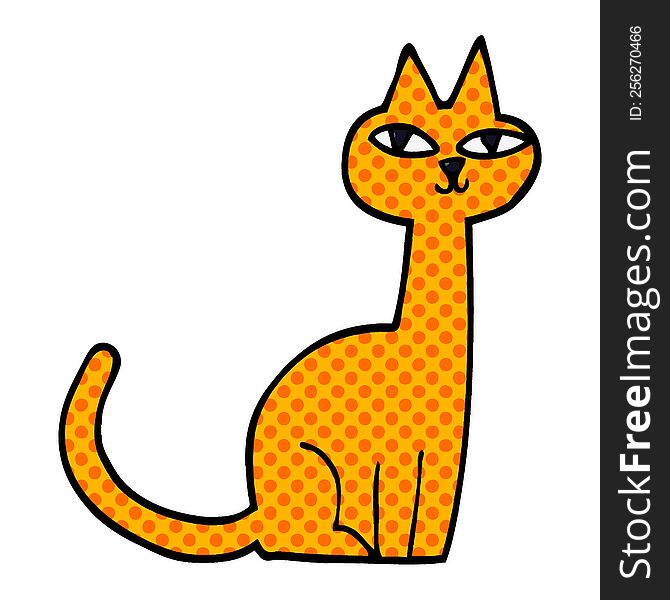 Cartoon Doodle Cat