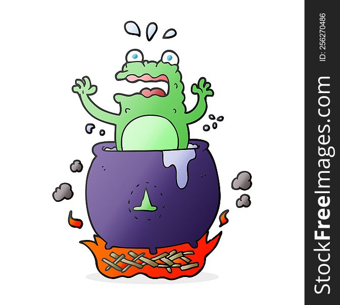 Cartoon Funny Halloween Toad