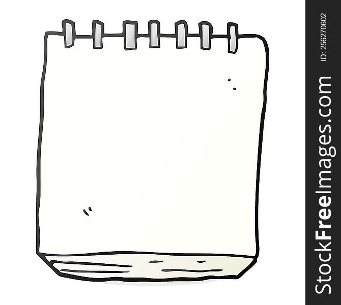 cartoon note pad