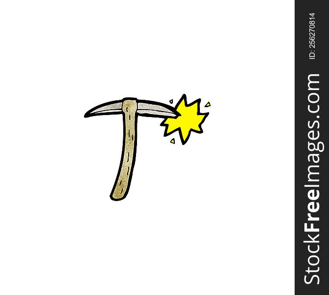 cartoon pick axe