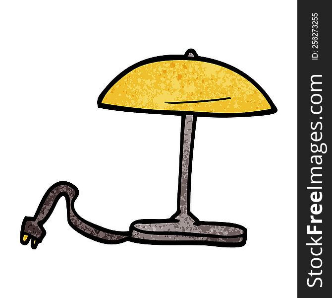 cartoon doodle lamp