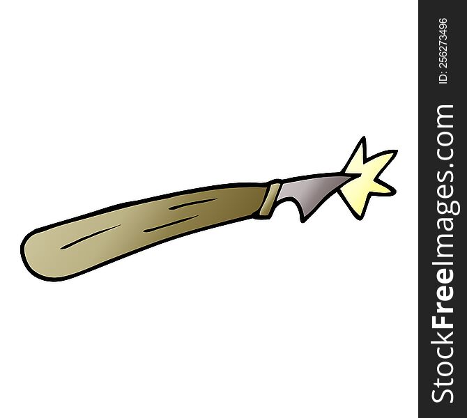 cartoon doodle craft knife