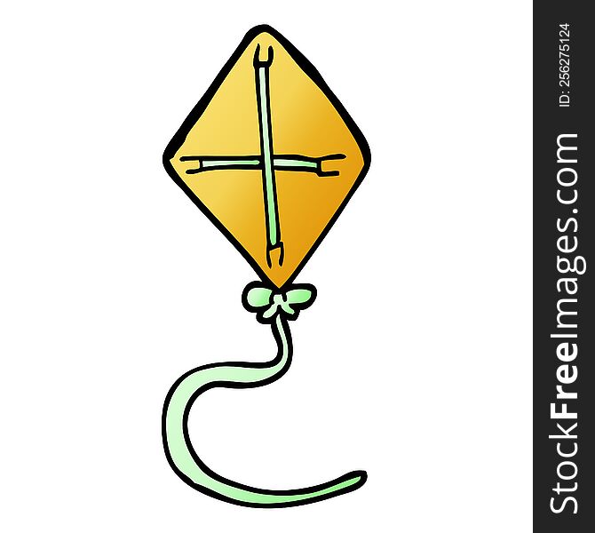 vector gradient illustration cartoon kite
