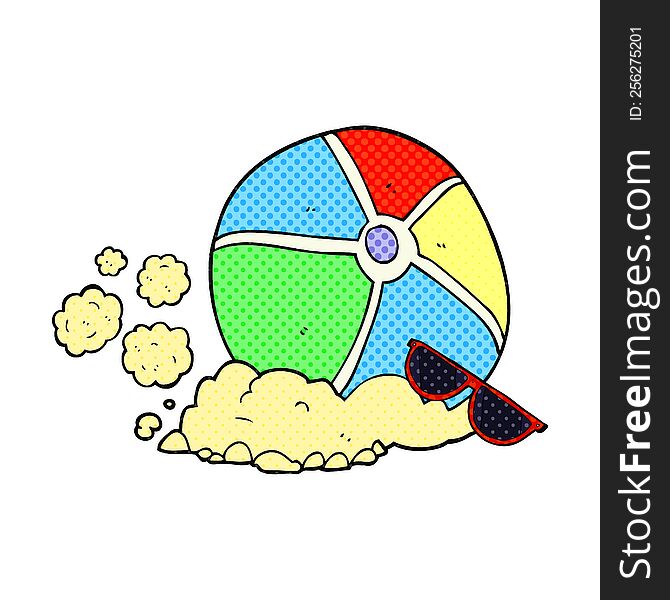 Cartoon Beach Ball