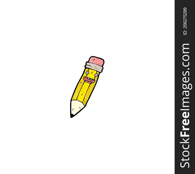 Pencil Cartoon Character