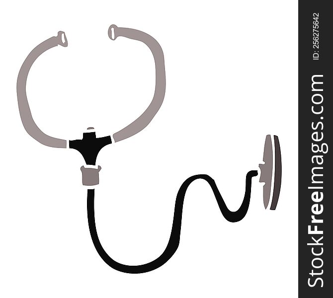 Cartoon Doodle Stethoscope