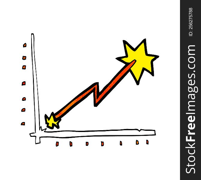 Cartoon Business Chart Doodle