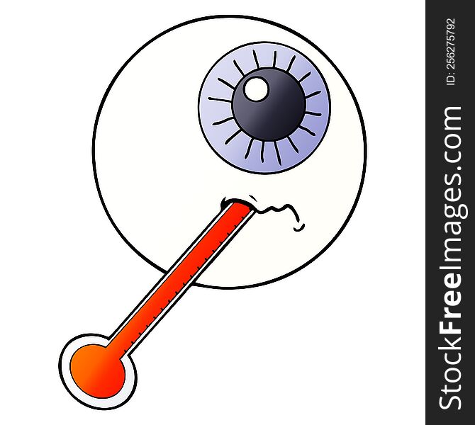 cartoon ill eyeball. cartoon ill eyeball