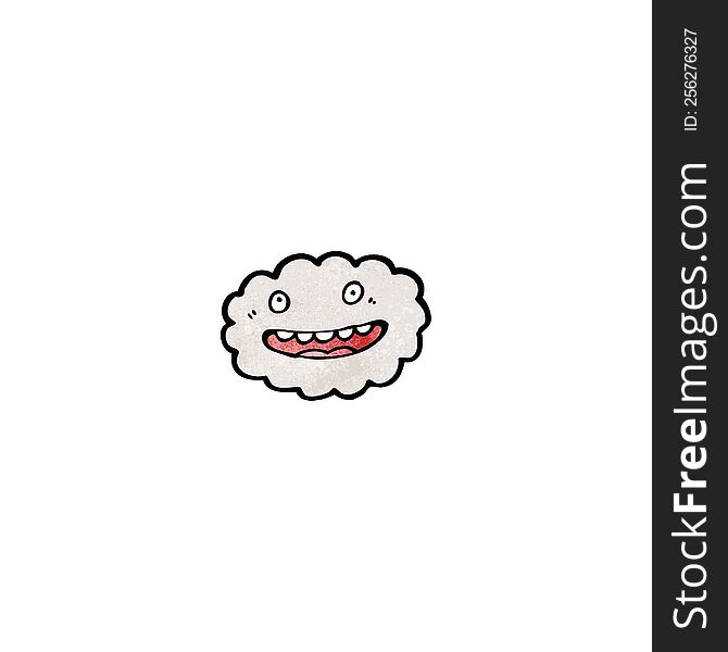 happy cartoon cloud