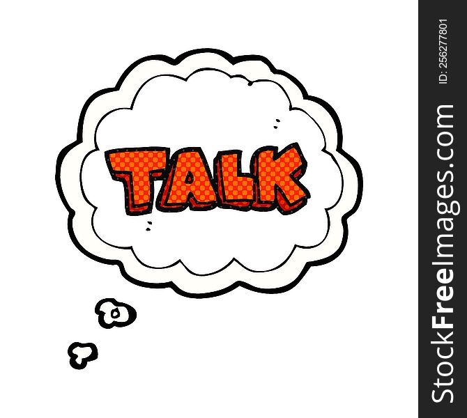 thought bubble cartoon talk symbol