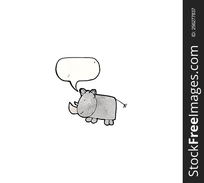 child\'s drawing of a rhinoceros