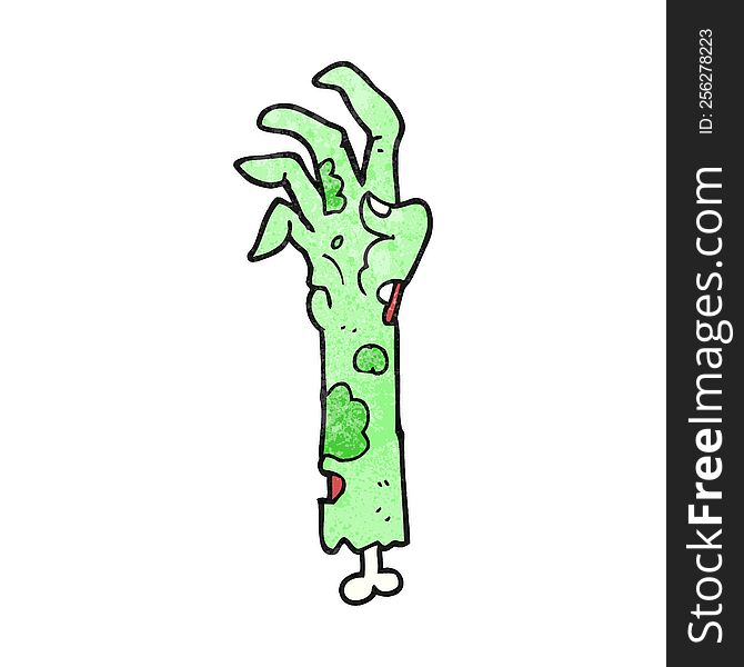 Textured Cartoon Zombie Arm
