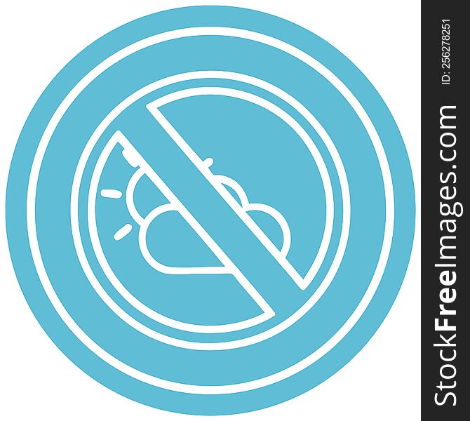 no weather circular icon