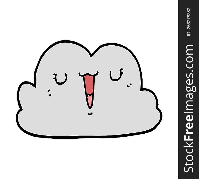 Cute Cartoon Cloud