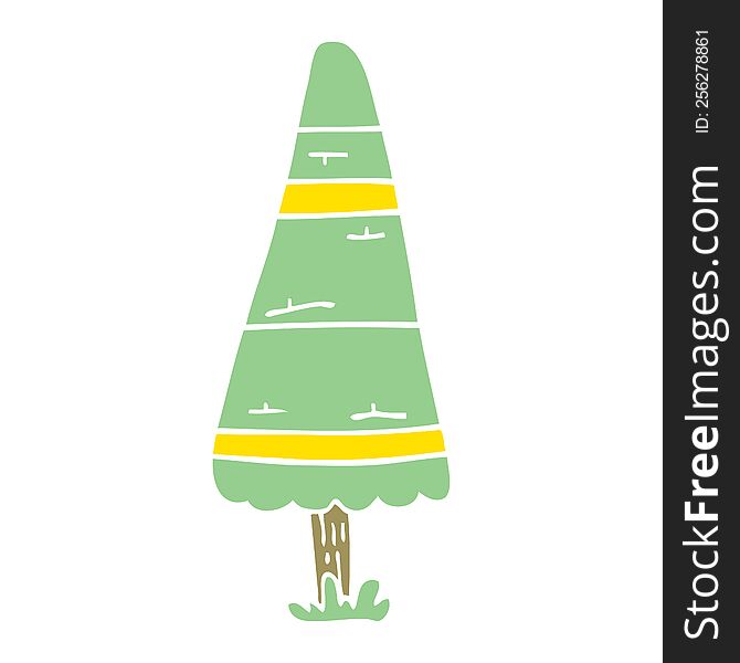 Cartoon Doodle Christmas Tree