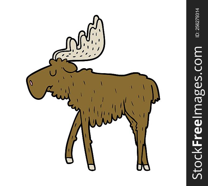 cartoon moose. cartoon moose