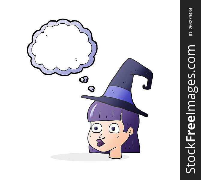Thought Bubble Cartoon Witch