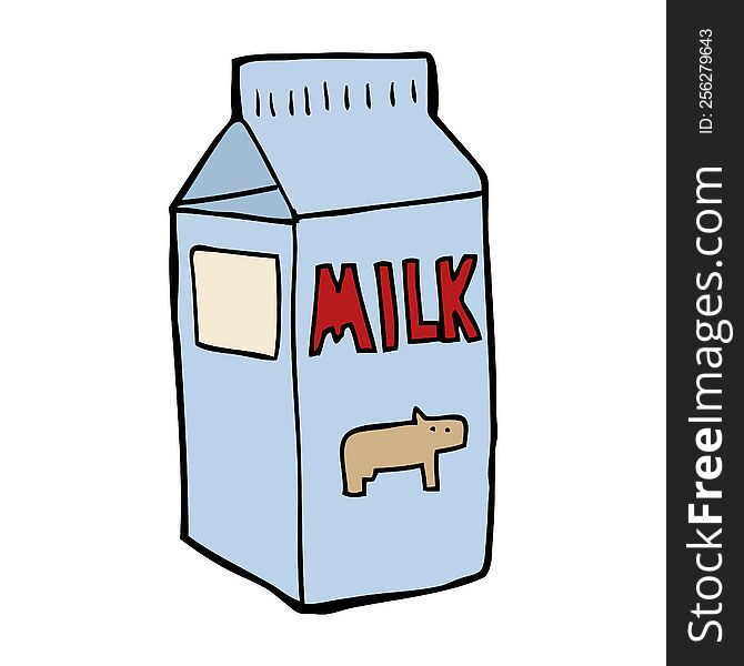 cartoon milk carton