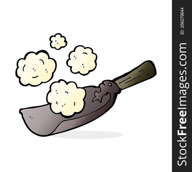 cartoon coal shovel