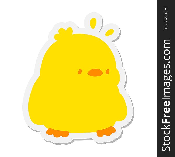 cute baby bird sticker