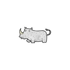 Cartoon Rhinoceros Royalty Free Stock Photography