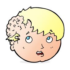 Free Cartoon Boy With Ugly Growth On Head Royalty Free Stock Images - 256282629