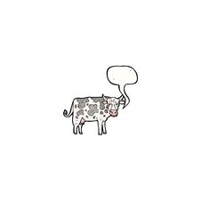 Cartoon Cow Royalty Free Stock Photo