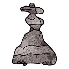 Cartoon Doodle Boulders Royalty Free Stock Images