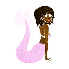 Cartoon Mermaid Royalty Free Stock Photography Cartoon Mermaid Royalty Free Stock Photography