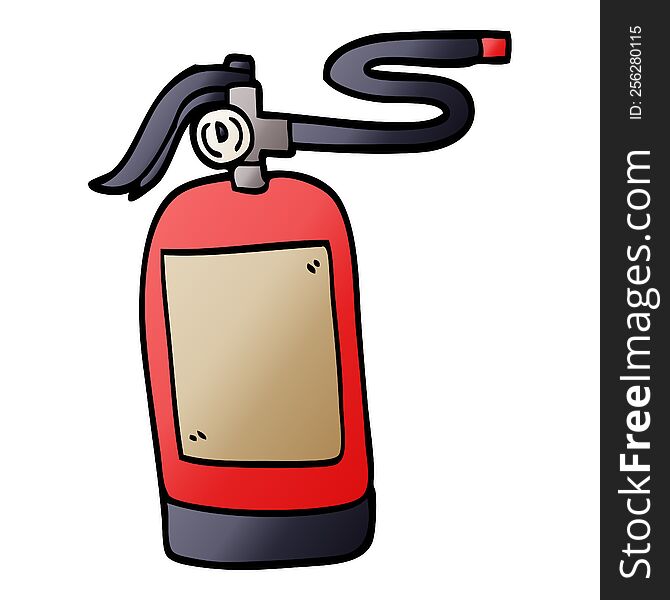 Cartoon Doodle Fire Extinguisher