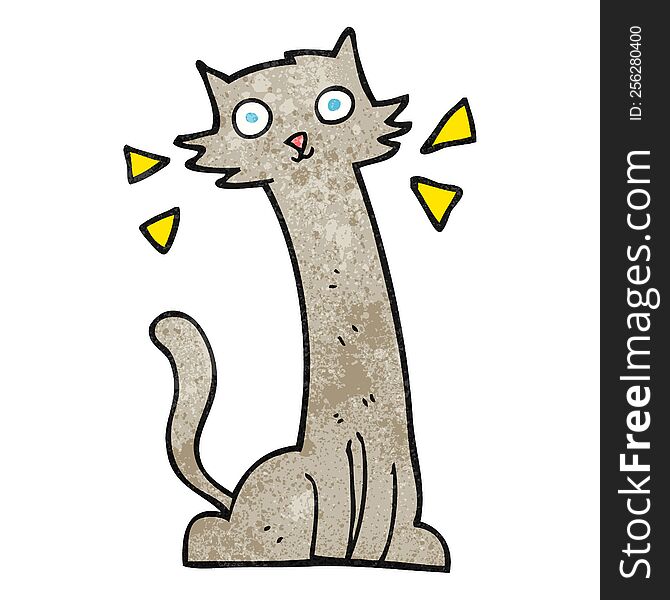 Textured Cartoon Cat
