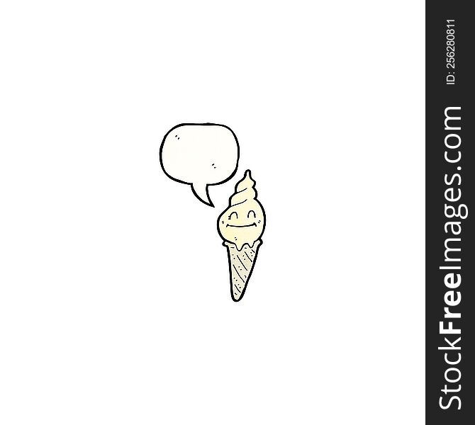 ice cream cartoon character