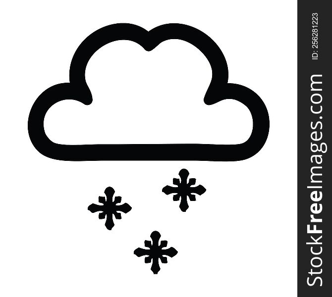 Snow Cloud Icon