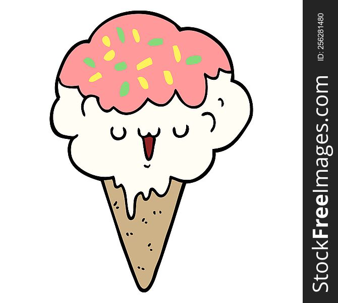 cartoon ice cream