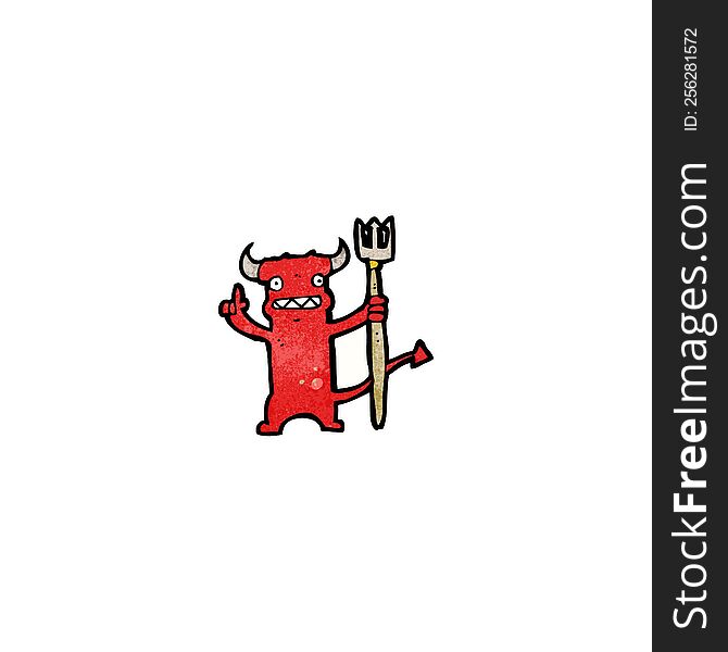 cartoon little devil