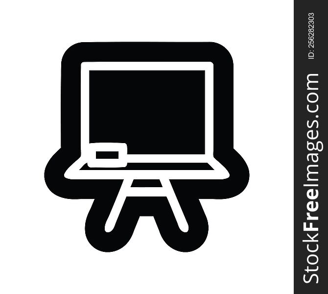 school blackboard icon symbol