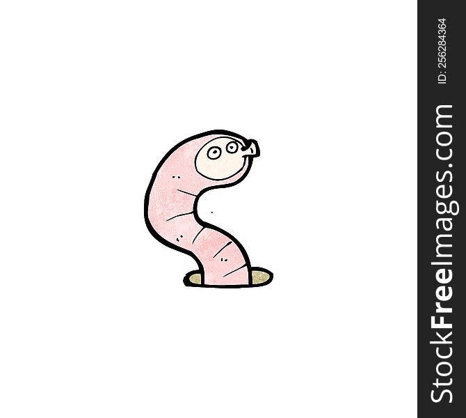 funny cartoon worm