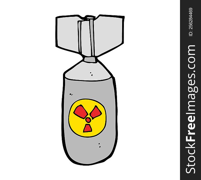 Cartoon Nuclear Bomb