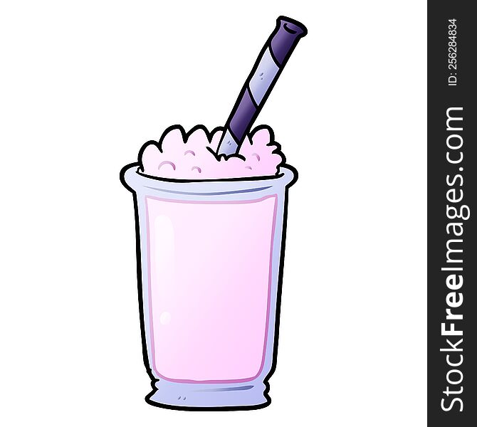 cartoon milkshake. cartoon milkshake