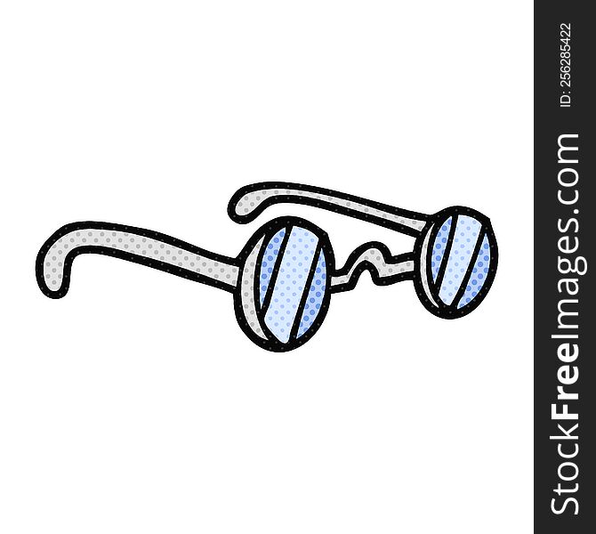 freehand drawn cartoon spectacles