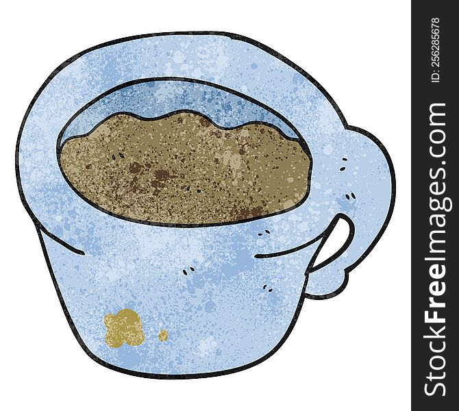 Textured Cartoon Coffee Mug