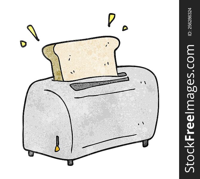 Textured Cartoon Toaster