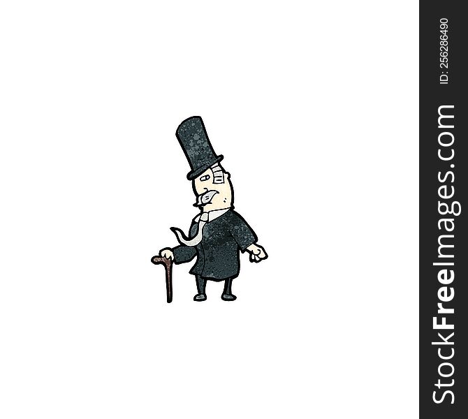 Cartoon Victorian Gentleman