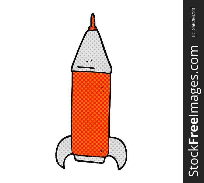 Cartoon Space Rocket